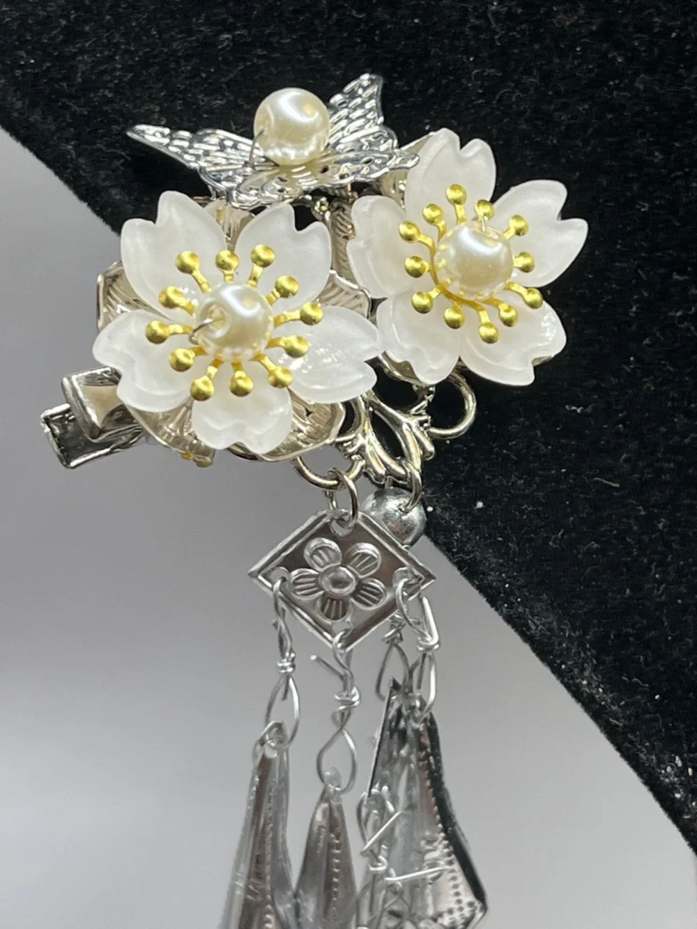 Butterfly Tassels Hair Clasp Step Shake Ethnic Beads Hairpins
